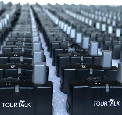 Tourtalk expand tour guide system hire stock