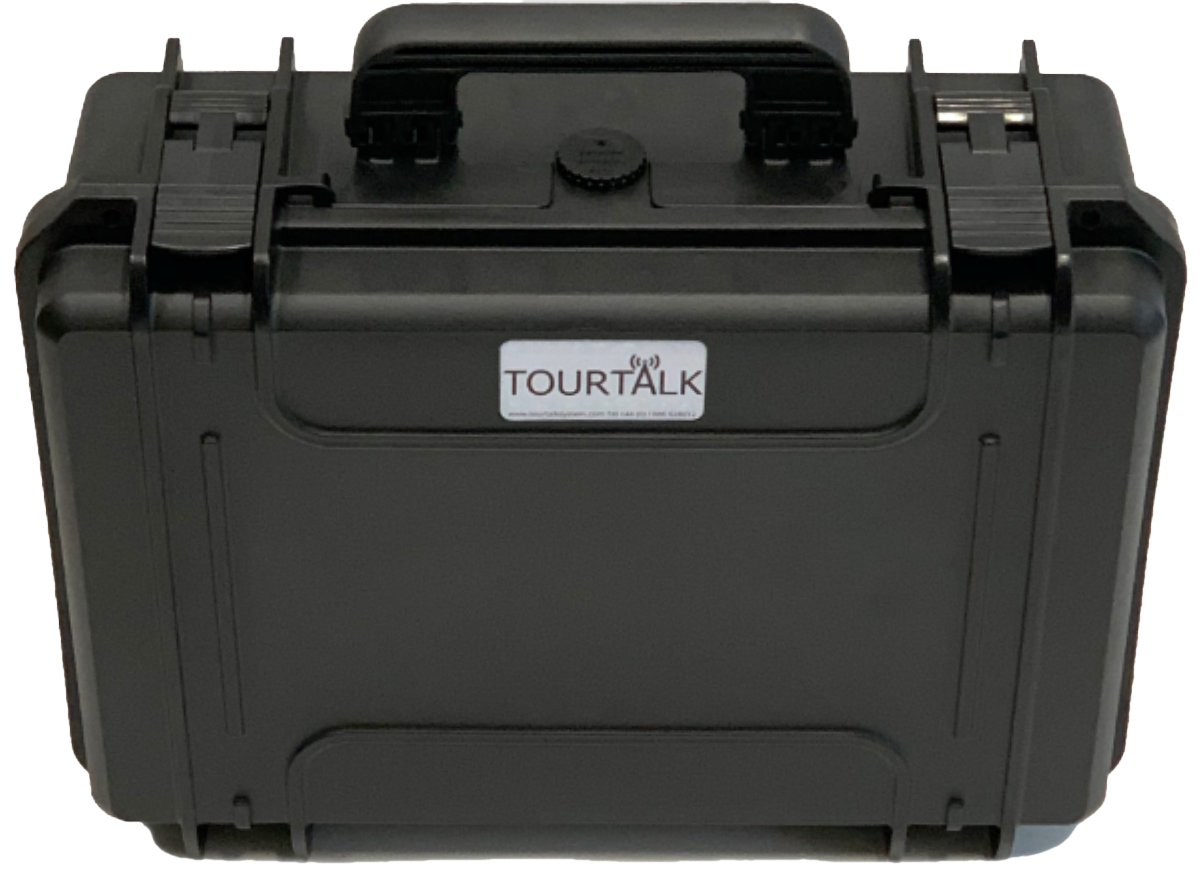 Tour guide system storage case 