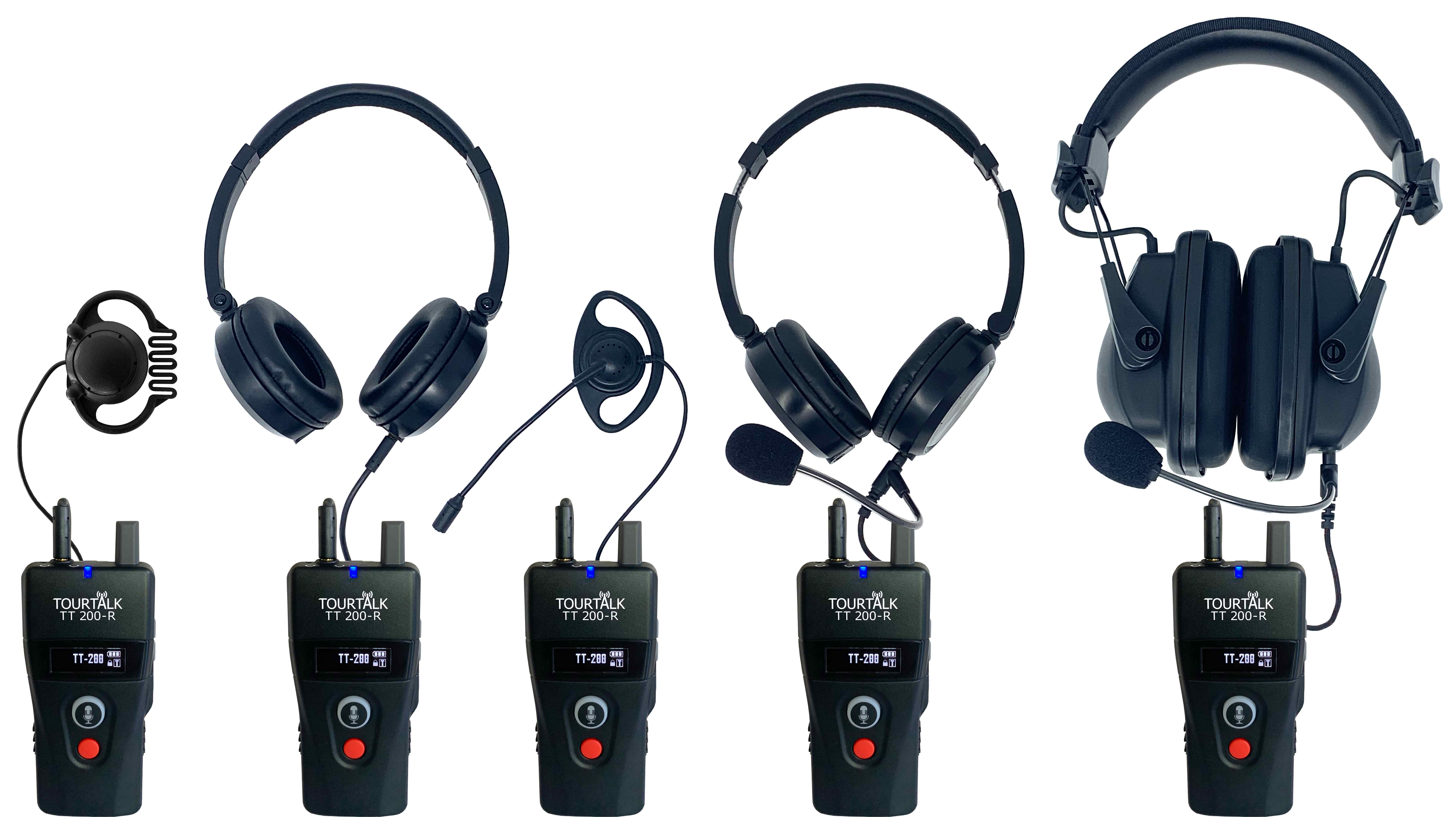 Tourtalk TT 200 receivers with headsets