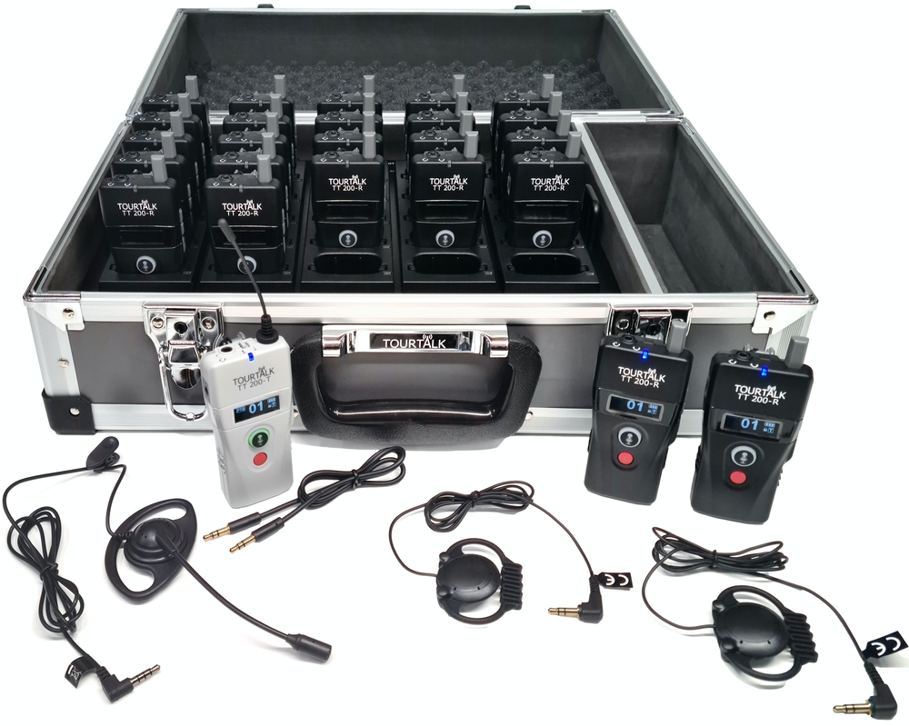 Tourtalk TT 200 system with charger transport case