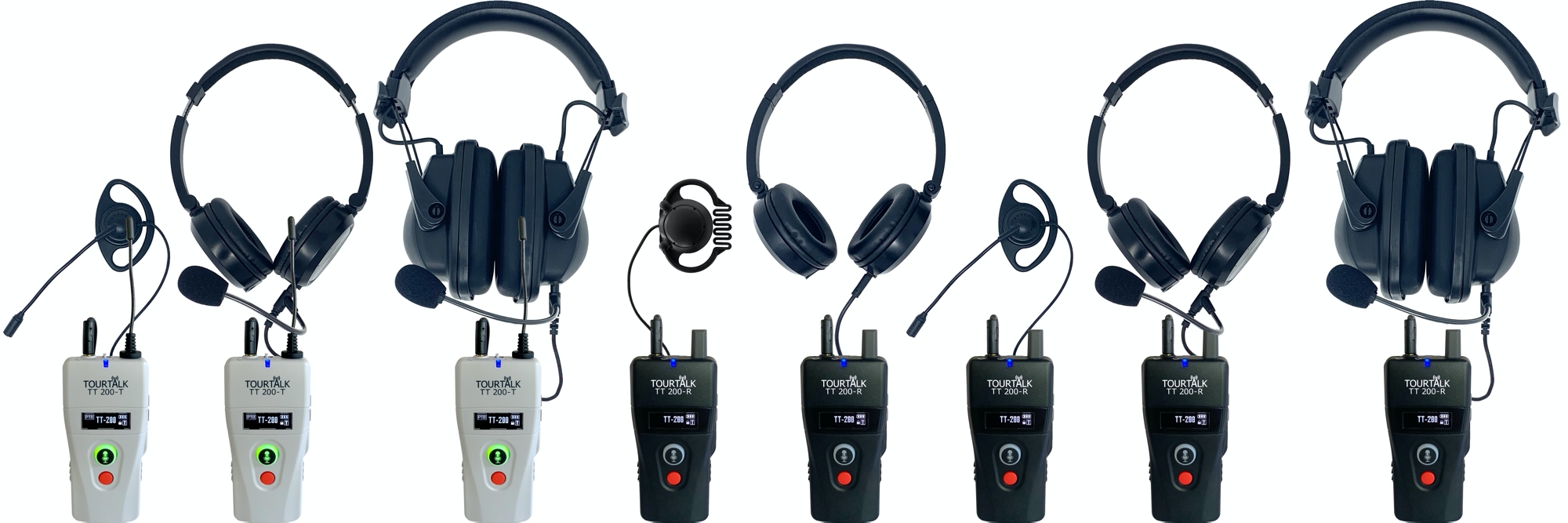 Tourtalk TT 200-T and TT 200-R headsets example