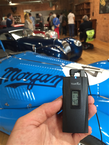 Tourtalk system at Morgan cars